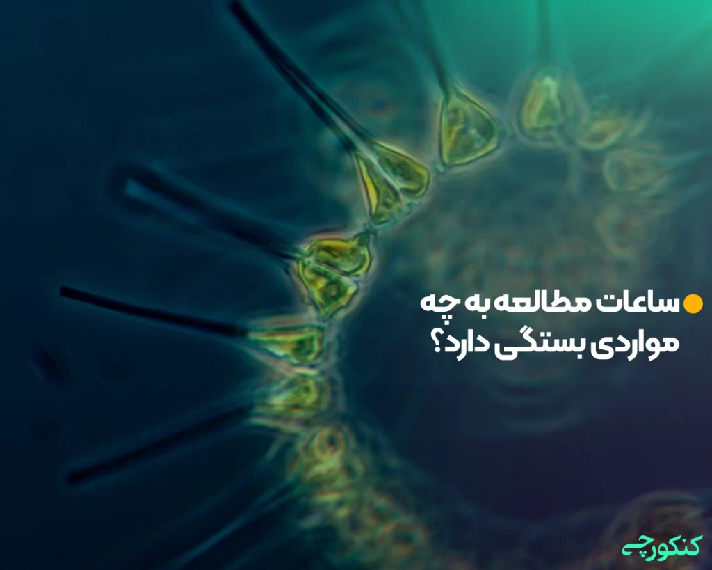 ساعات مطالعه به چه مواردی بستگی دارد؟