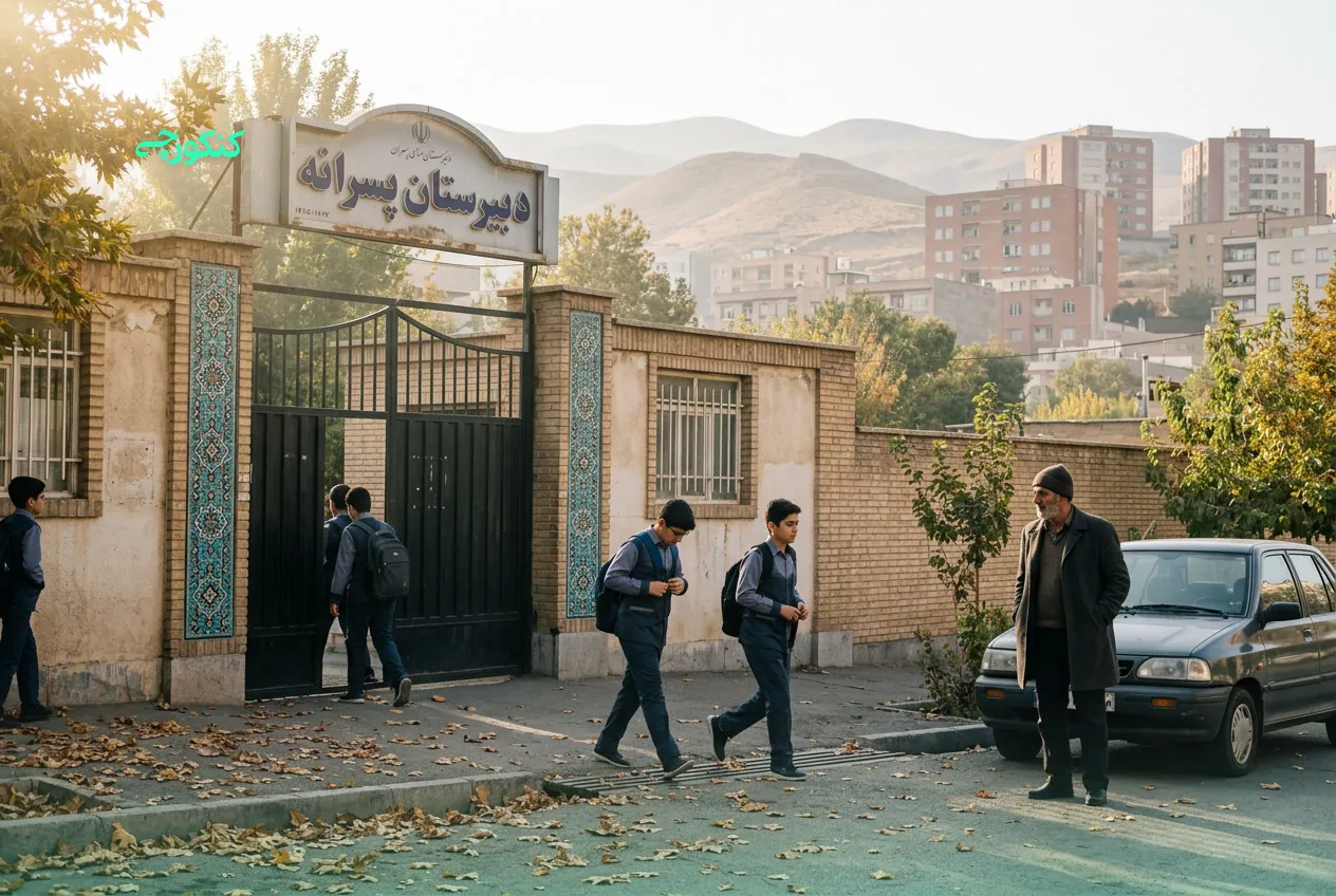 نمایی از مدرسه پسرانه تیزهوشان ناحیه ۴ تبریز (شهید مدنی)
